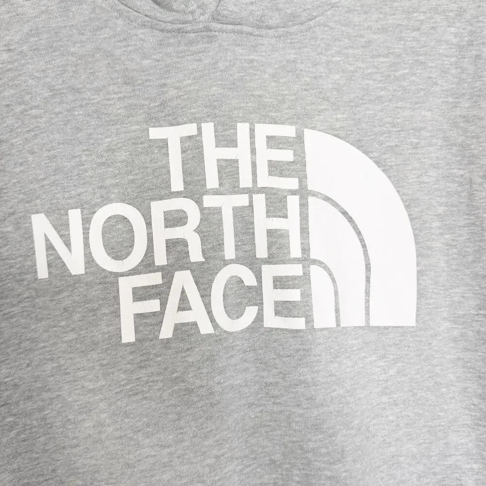THE NORTH FACE Evolution Half Dome Hoodie Fleece Pale Grey Heather Mens Size L